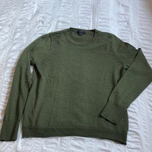 J.Crew Margot crewneck sweater in Heather Evergreen Merino Wool size Large